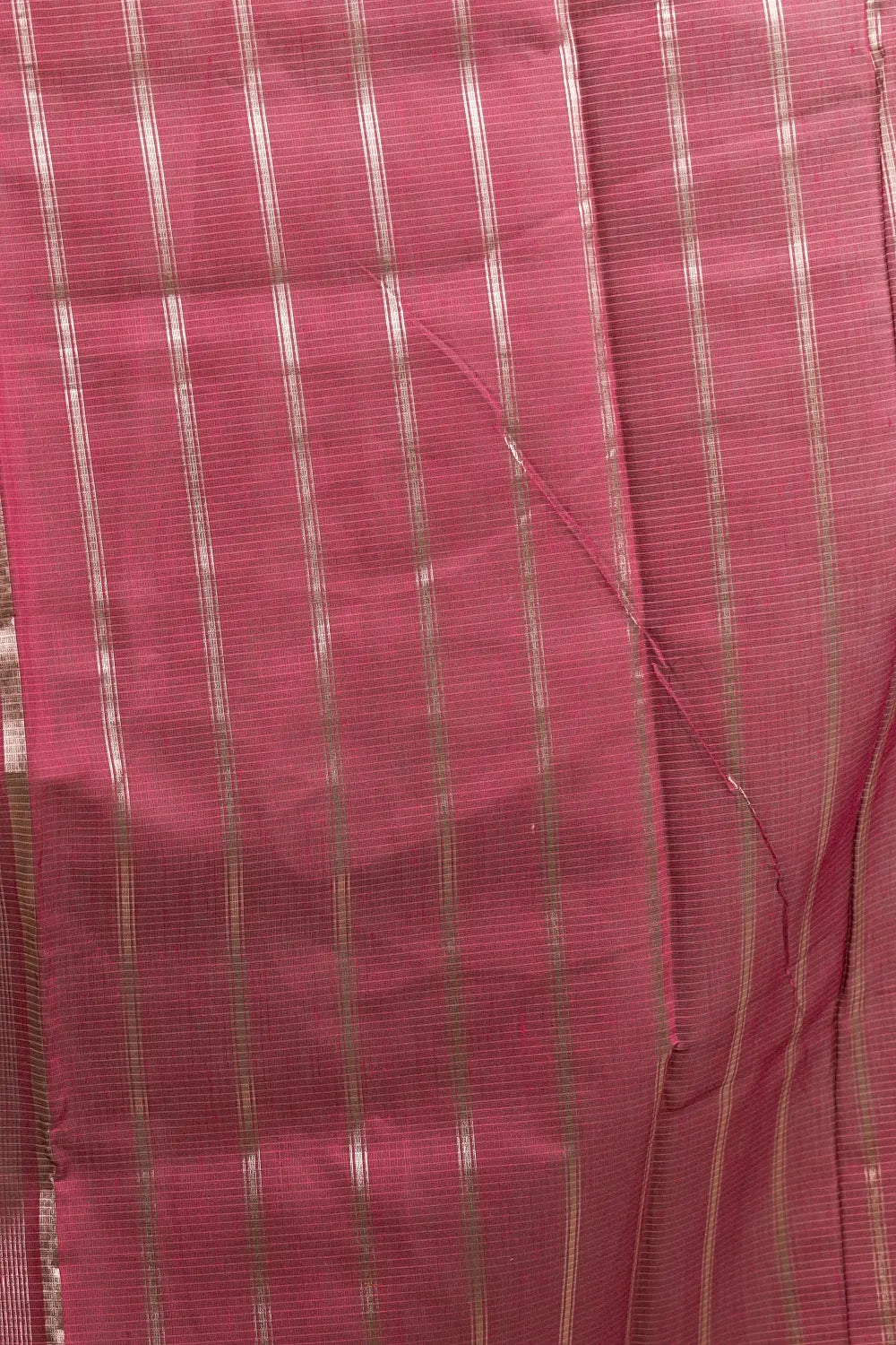 Magenta Purple Cotton Silk Saree