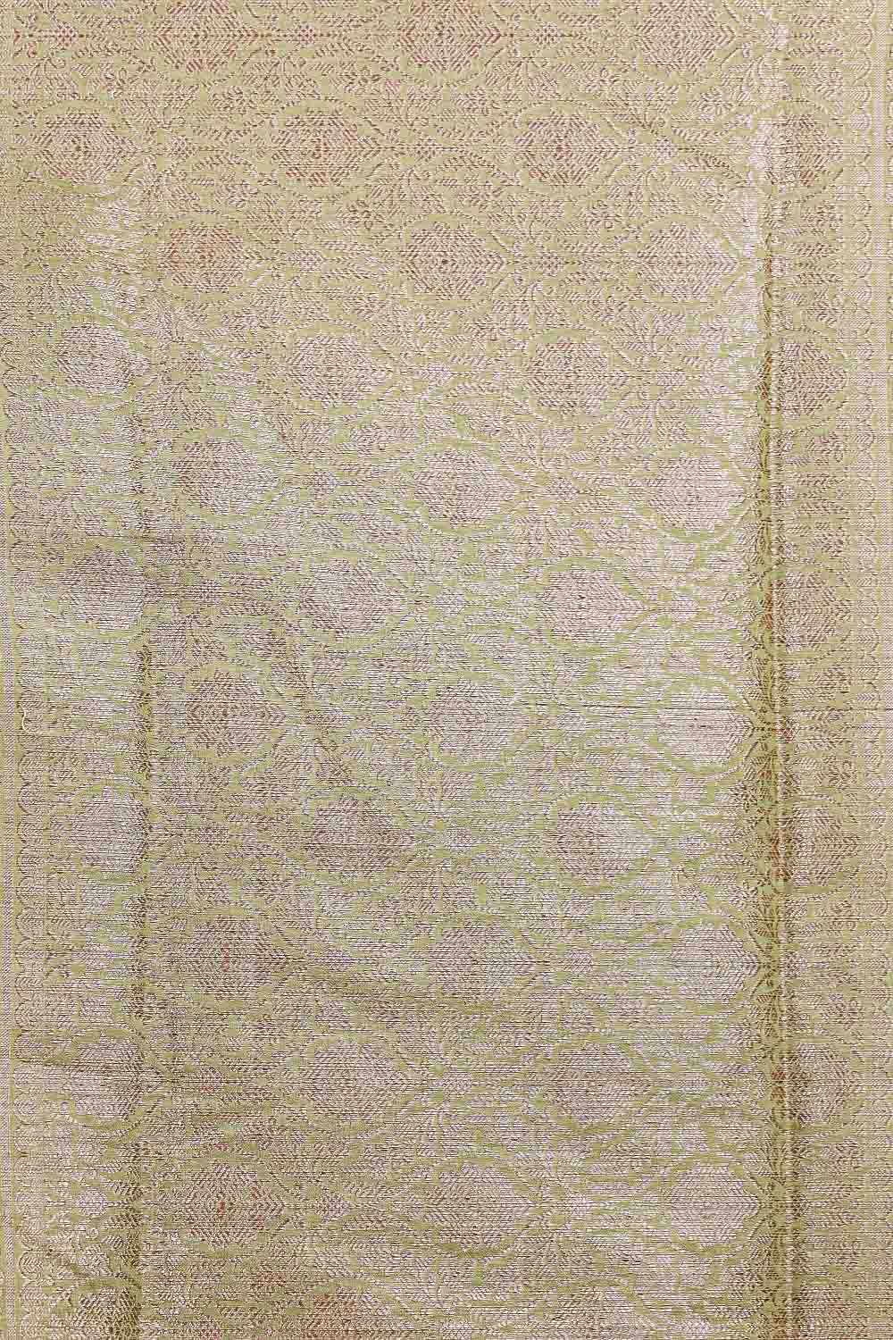 Cream Semi Tussar Saree