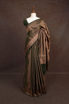 Light Green Colour Semi Silk Saree
