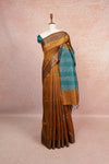 Light Brown Semi Tussar Saree