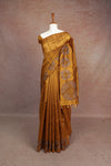 Dark Mustard Yellow Semi Tussar Saree
