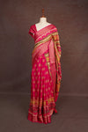 Magenta Semi Chanderi Saree
