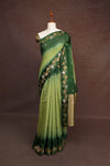 Light Green Semi Banarasi Saree
