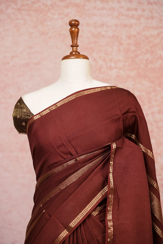 Brown Binny Silk Saree