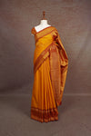 Mango Yellow Semi Kanchi Soft Silk Saree