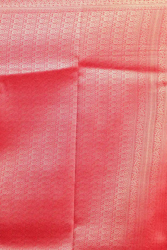 Red Semi Kanchi Soft Silk Saree