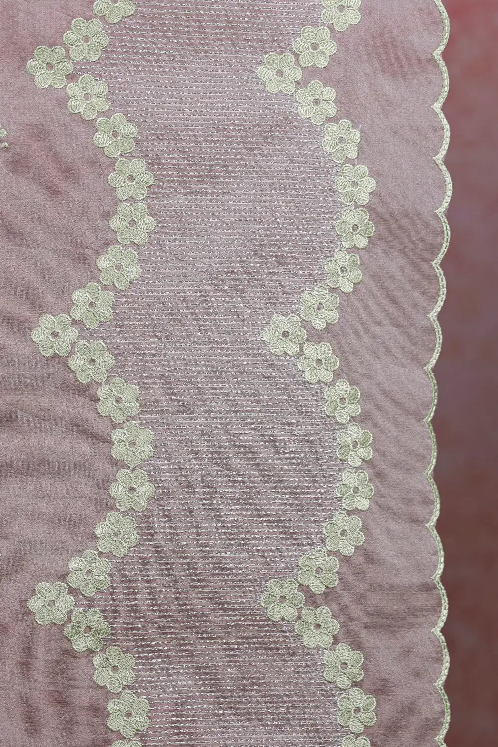 Pista Green Semi Organza Saree