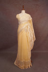 Sandal Semi Organza Saree