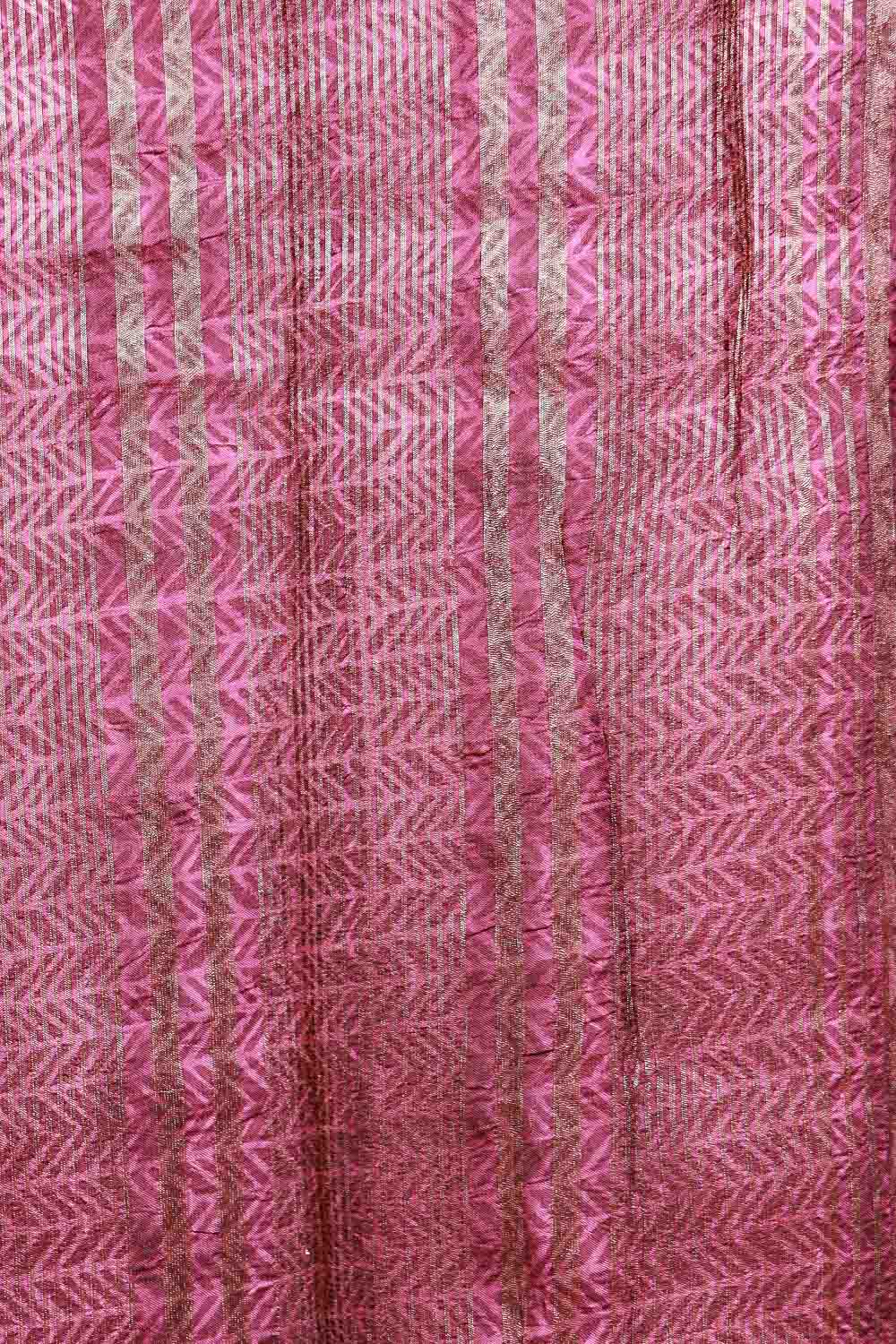 Wine Semi Tussar Saree
