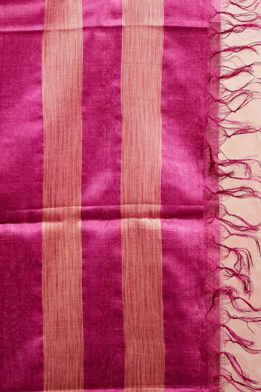 Vadamulla Tussar Silk Brocade Unstitched Churidhar Material