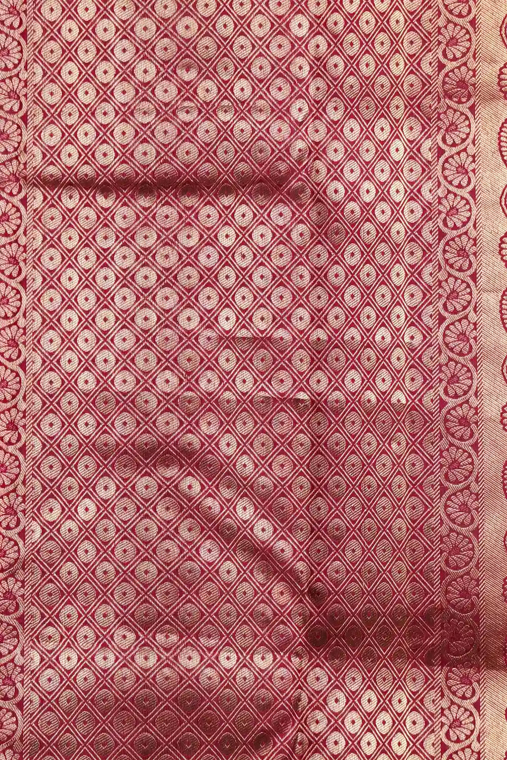 Wine Colour Kancheepuram Silk Saree