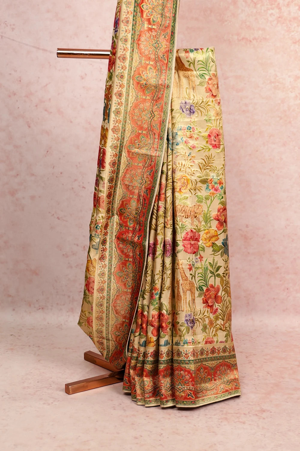 Gold Georgette Saree