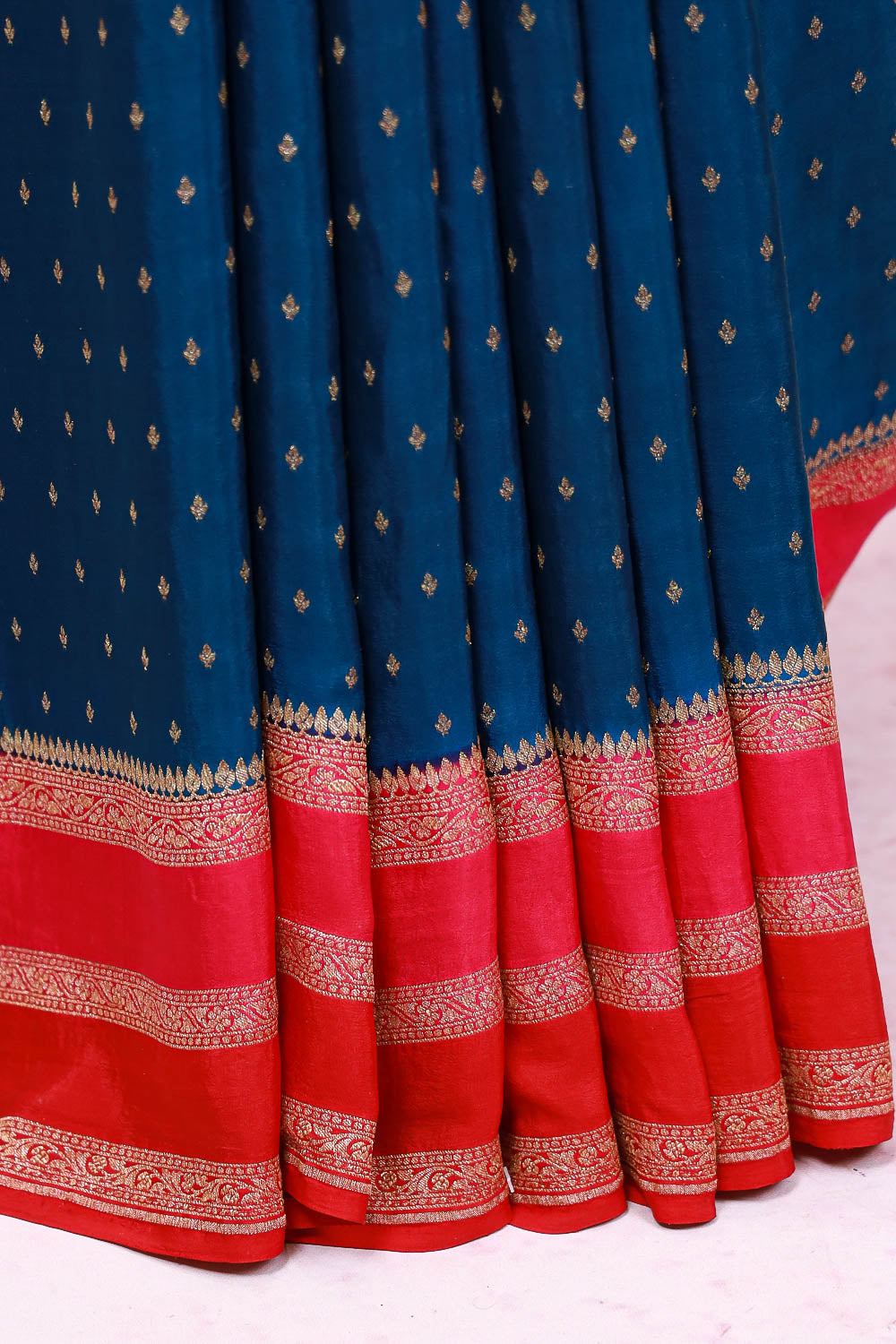 Blue Banarasi Silk Saree