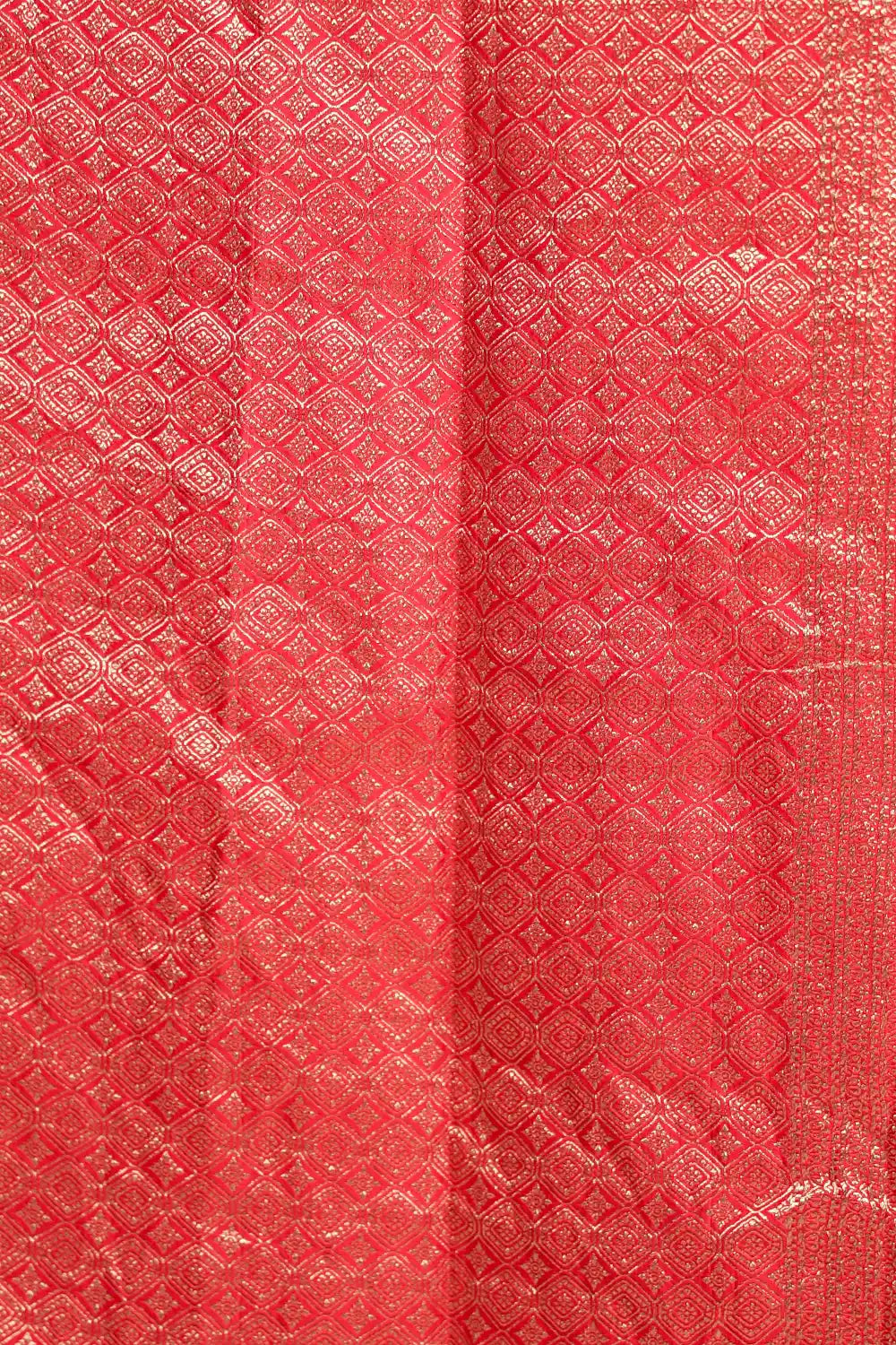 Red Crepe Saree