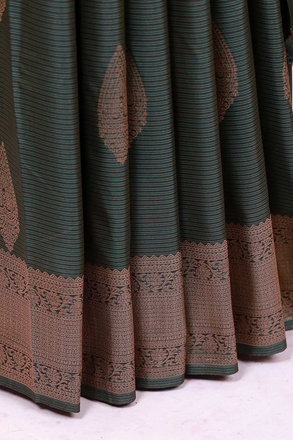 Green Semi Silk Saree