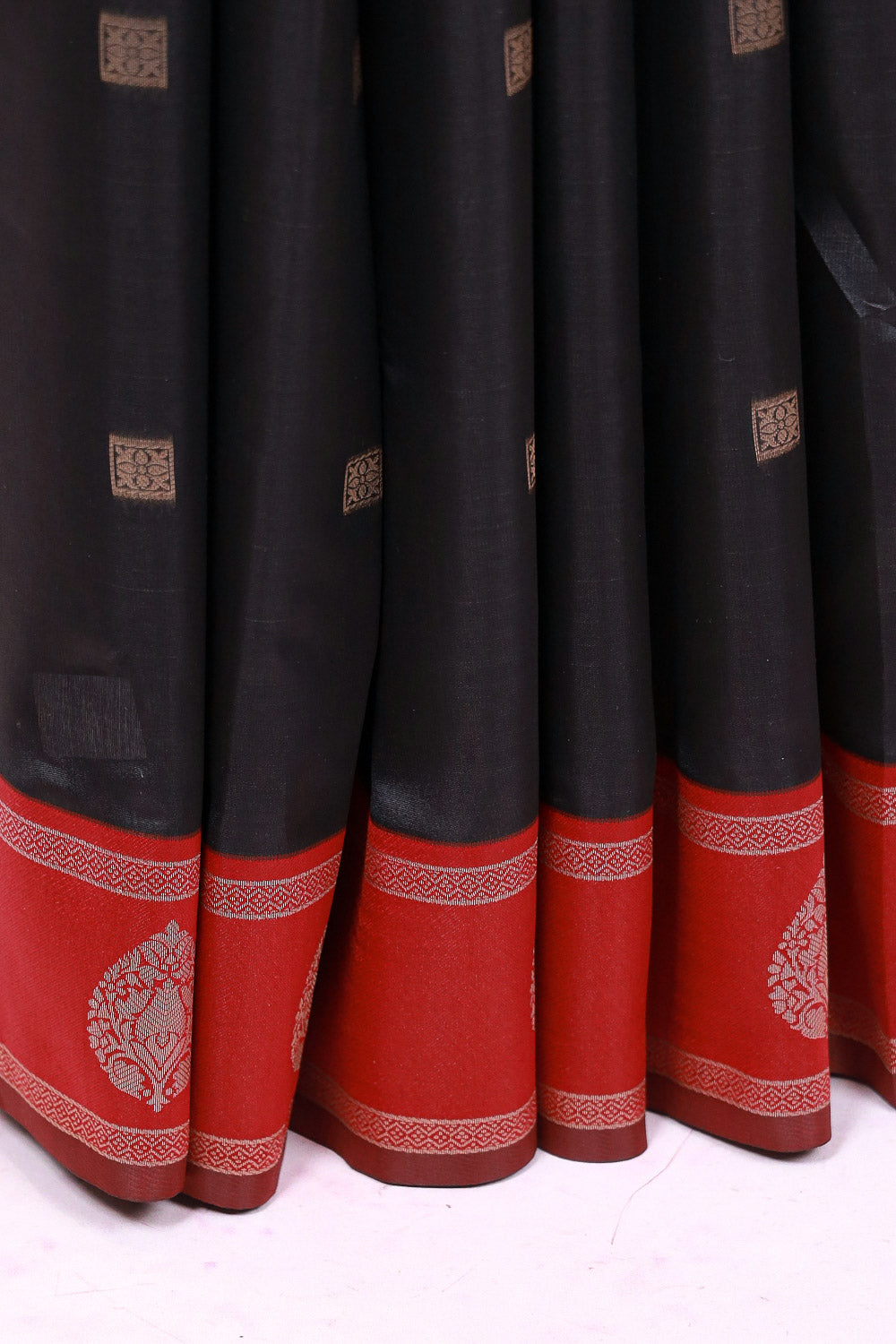 Black Semi Silk Saree