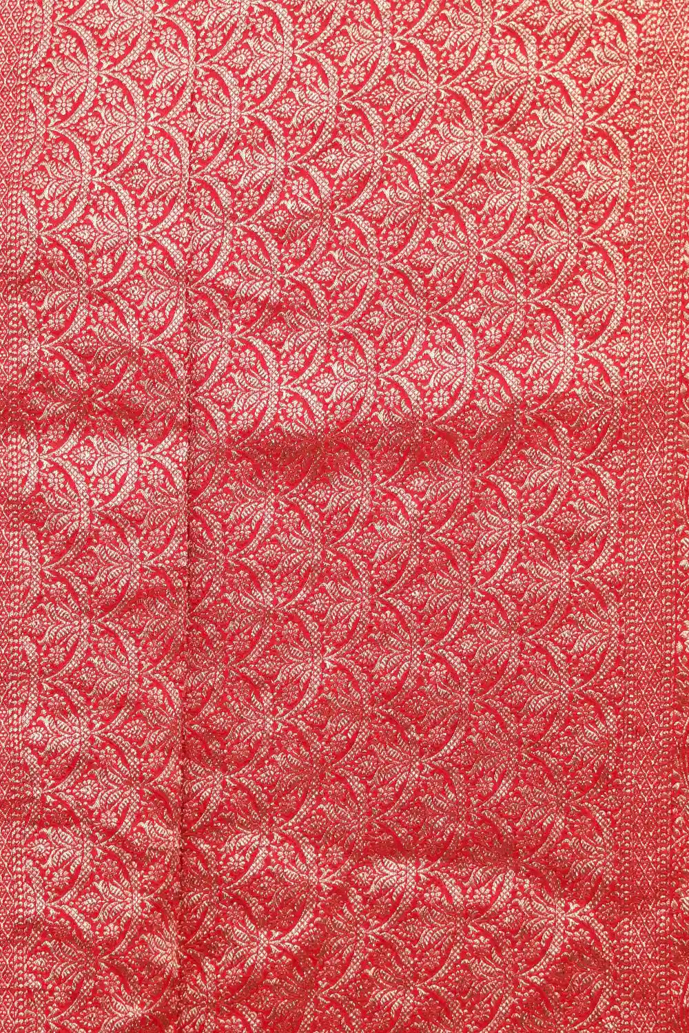 Burnt Orange Bandhani Silk Saree