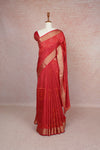 Red Chanderi Saree