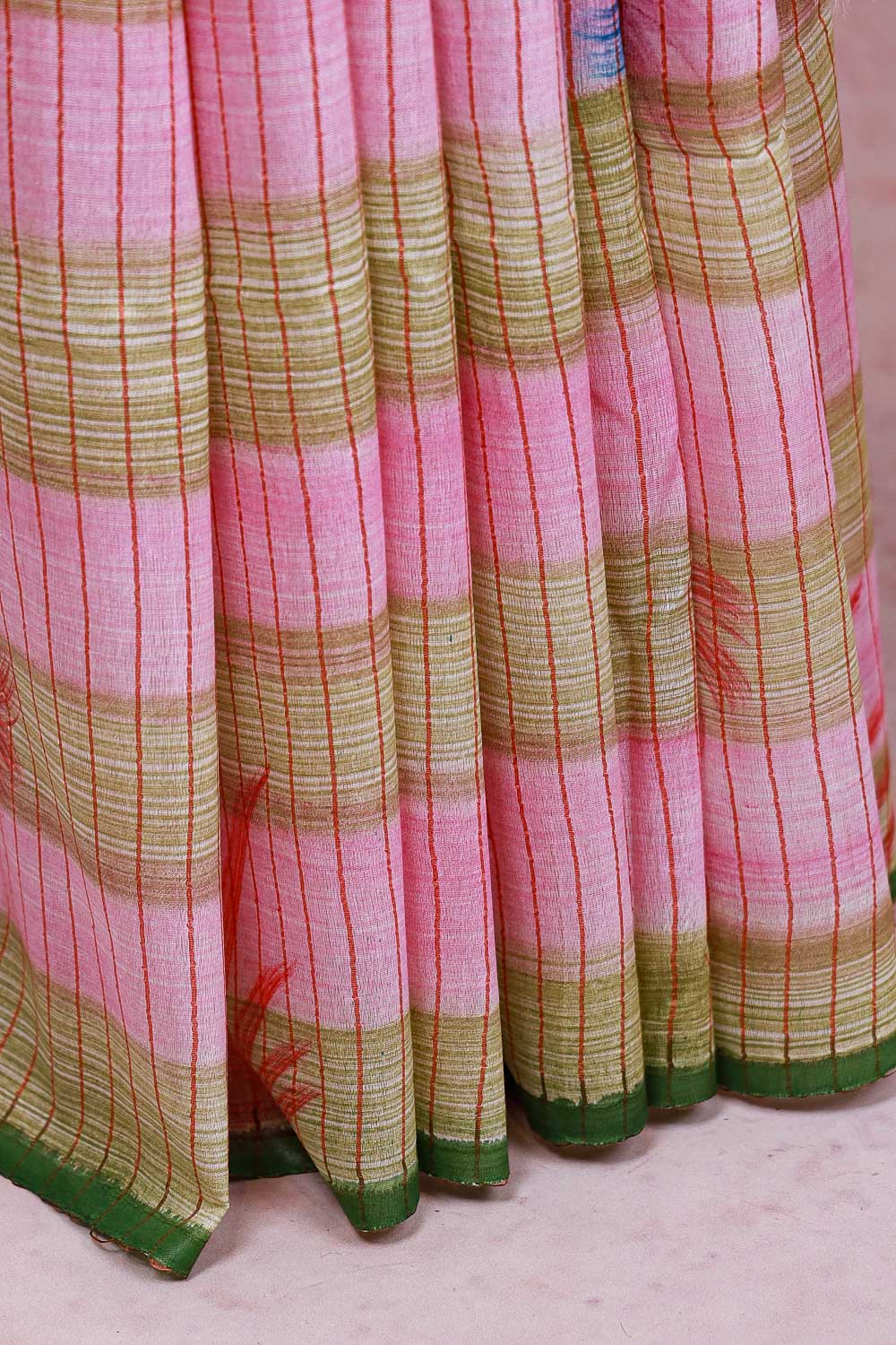 Multi Colours Semi Tussar Saree