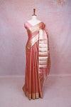 Peach Semi Tissue Saree