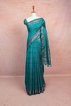 Sea Green Semi Jute Saree