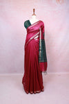 Grape Wine Semi Tussar Saree