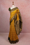 Golden Yellow Semi Jute Saree