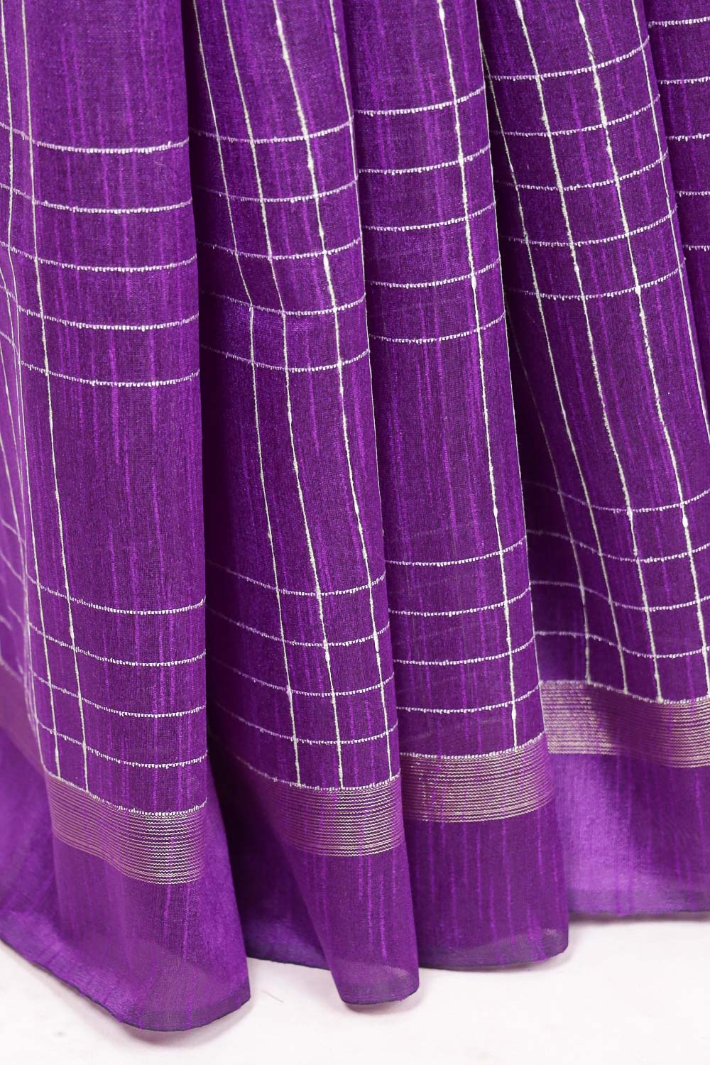 Violet Semi Tussar Saree