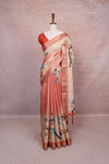 Cream Semi Tussar Saree