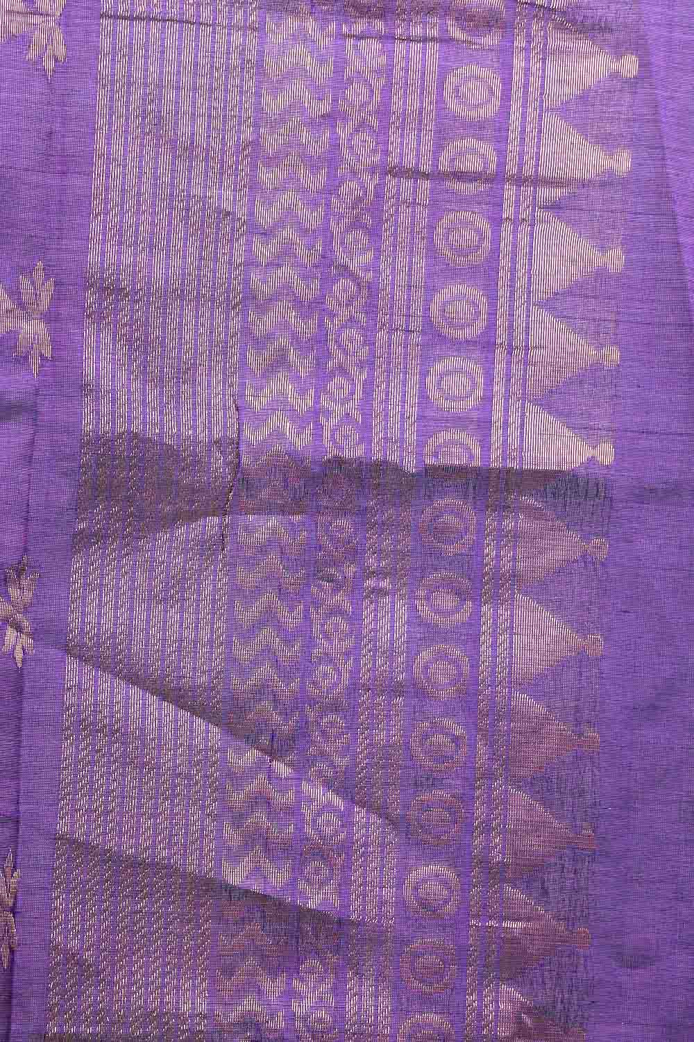 Blue Cotton Silk Saree