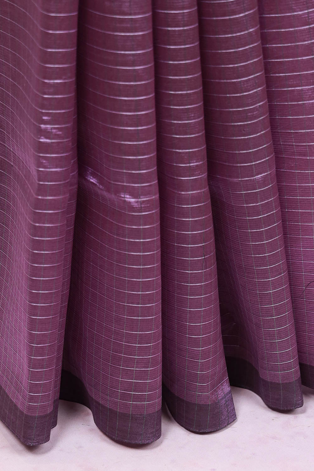 Lavender Cotton Silk Saree
