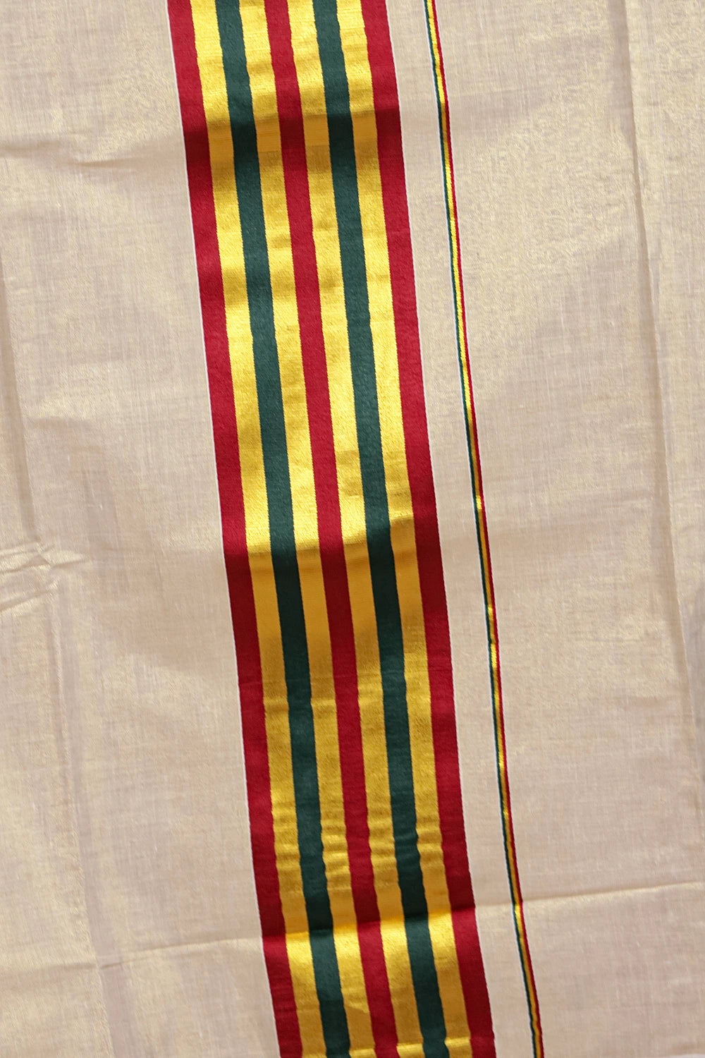 Golden Semi Tissue Kerala Saree