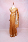 Mustard Yellow Semi Silk Saree