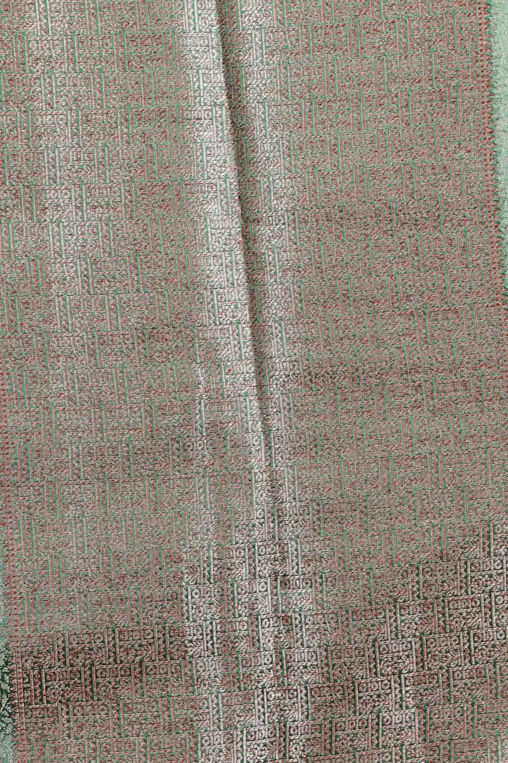 Green Semi Banarasi Saree