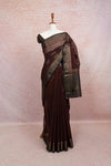 Coffee Brown Semi Jute Saree