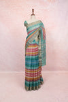 Multi Color Semi Linen Saree - Seematti