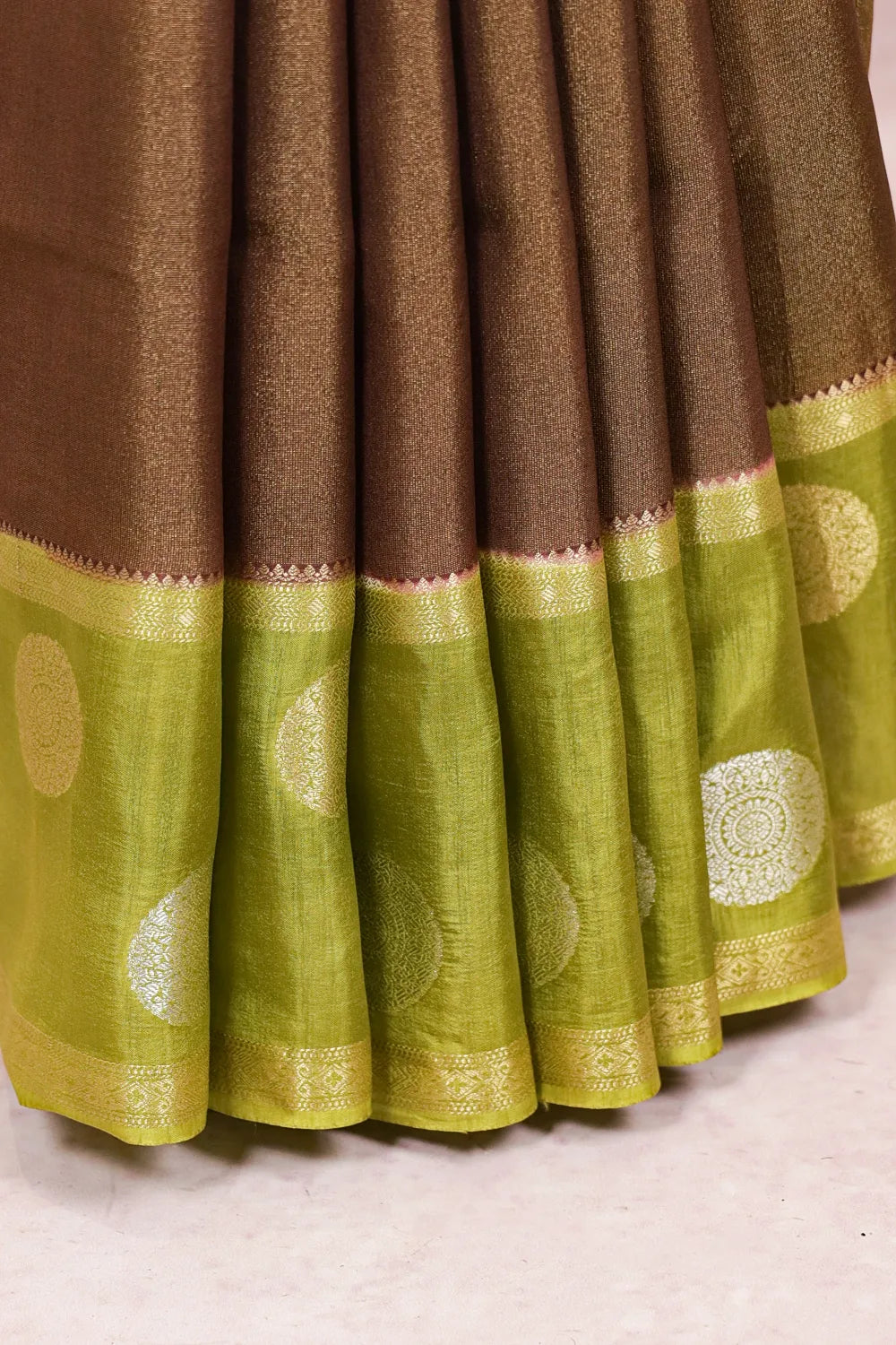 Brown Tissue Banarasi Saree