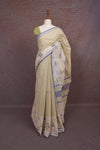 Off White Cotton Saree