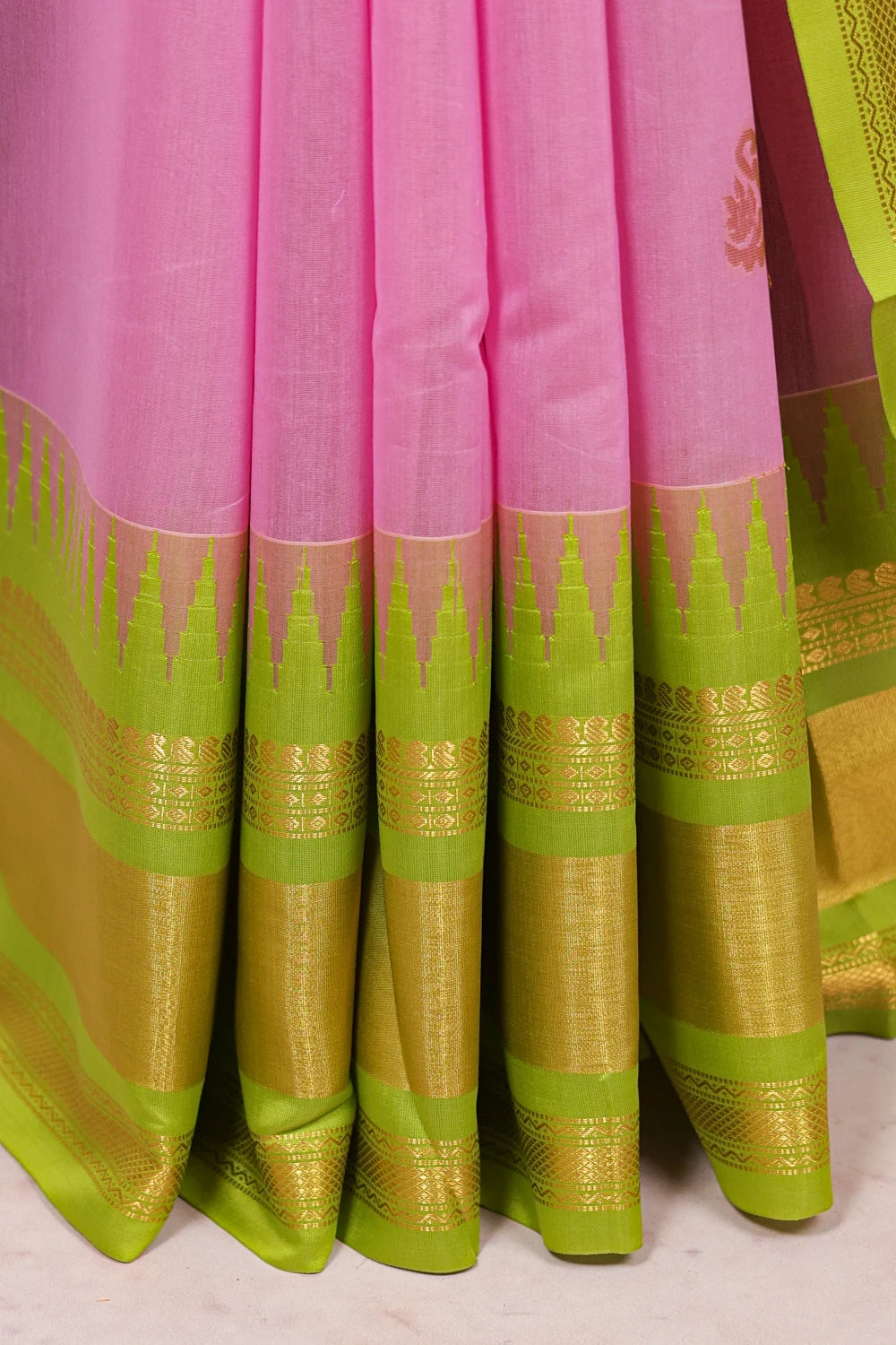 Pink Semi Organza Saree