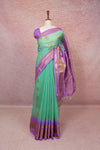 Light Green Cotton Silk Saree