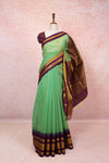 Light Green Cotton Silk Saree