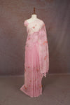Pink Semi Organza Saree