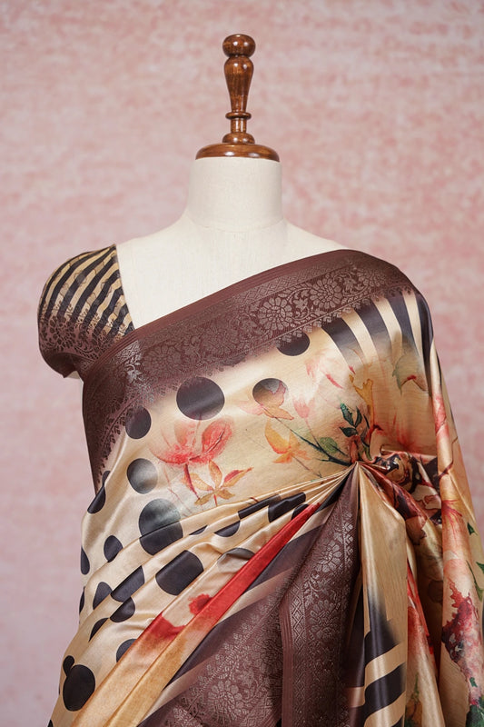 Gold Semi Silk Saree