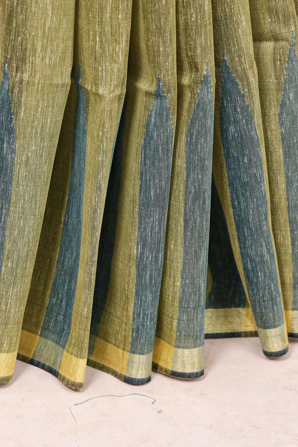 Green Semi Jute Saree