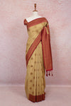 Golden Yellow Semi Banarasi Saree