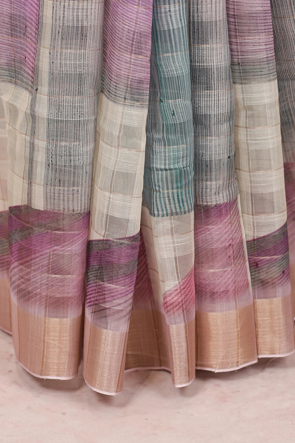 Multi Color Semi Organza Saree