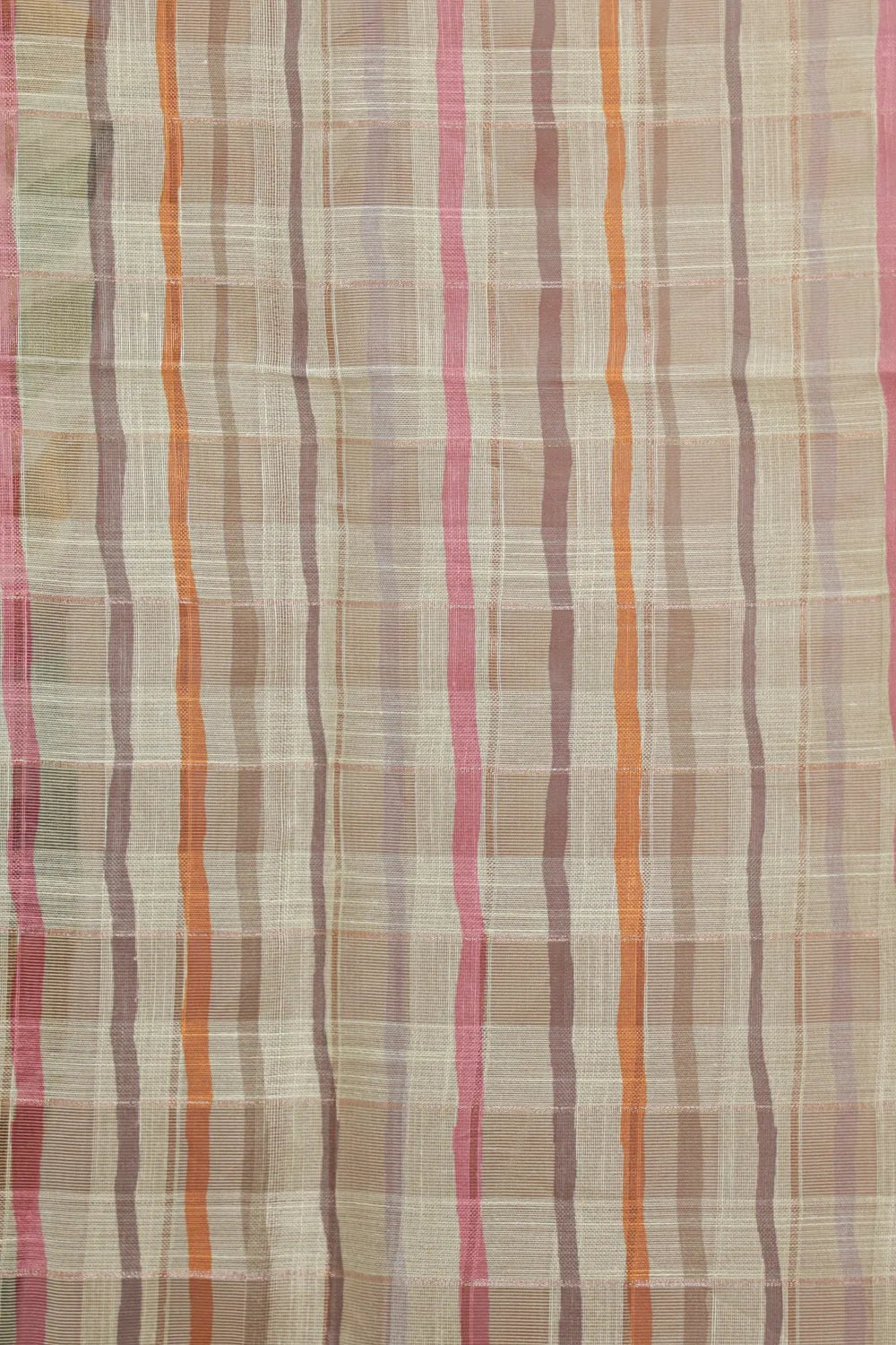 Multi Colors Semi linen Saree