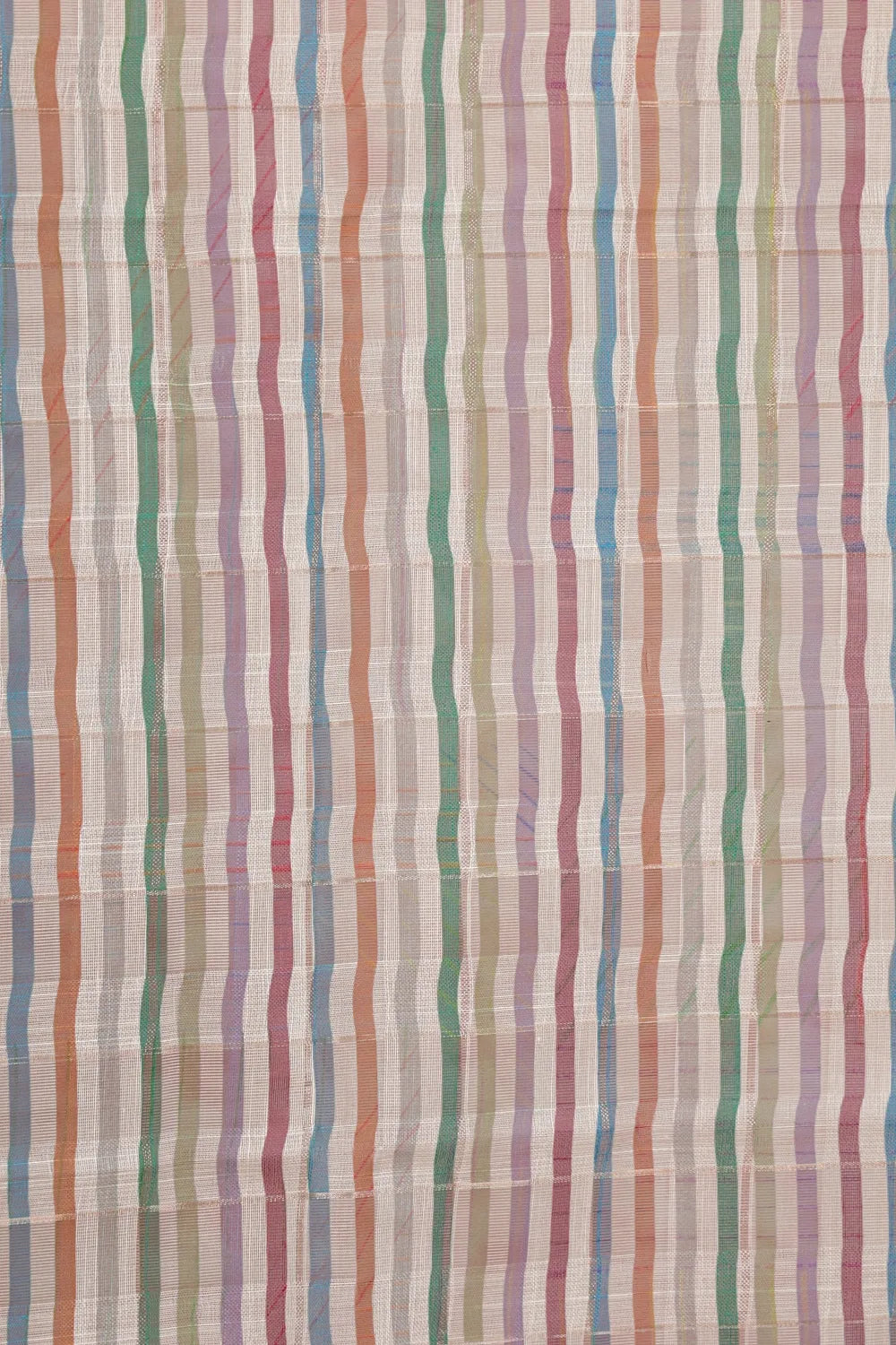 Off White Semi Linen Saree
