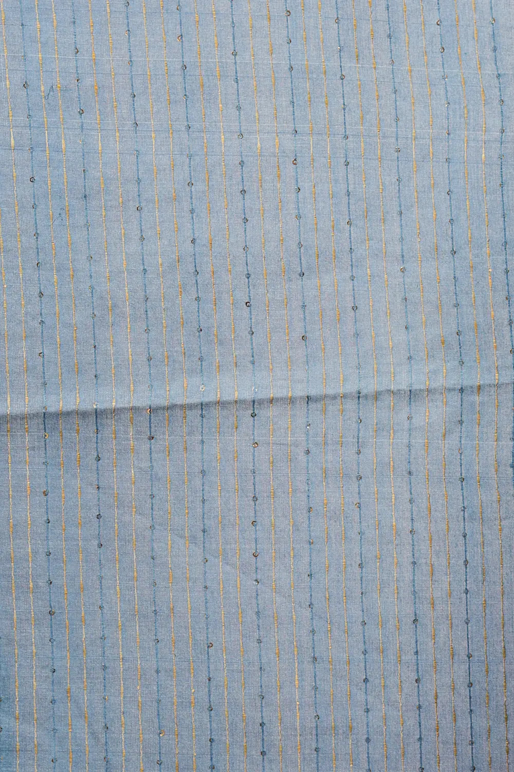 Ash Blue Semi Tussar Saree