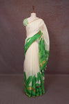 Off White Semi Linen Saree